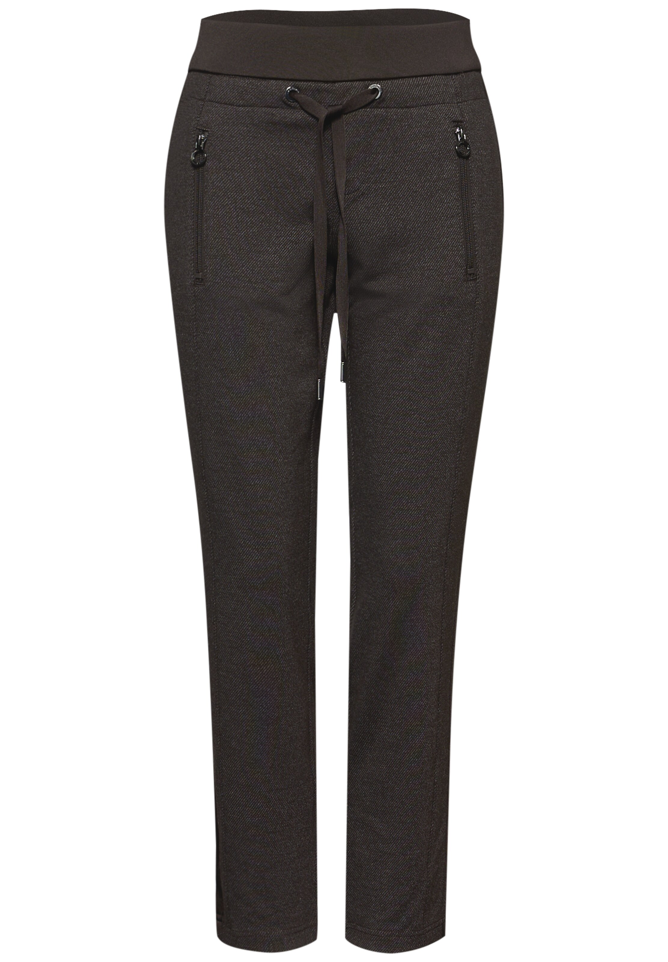 STREET ONE Loose fit Pants in Brown: front