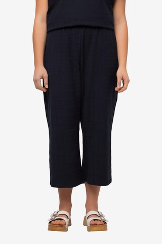 Wide Leg Pantalon Ulla Popken en bleu : devant