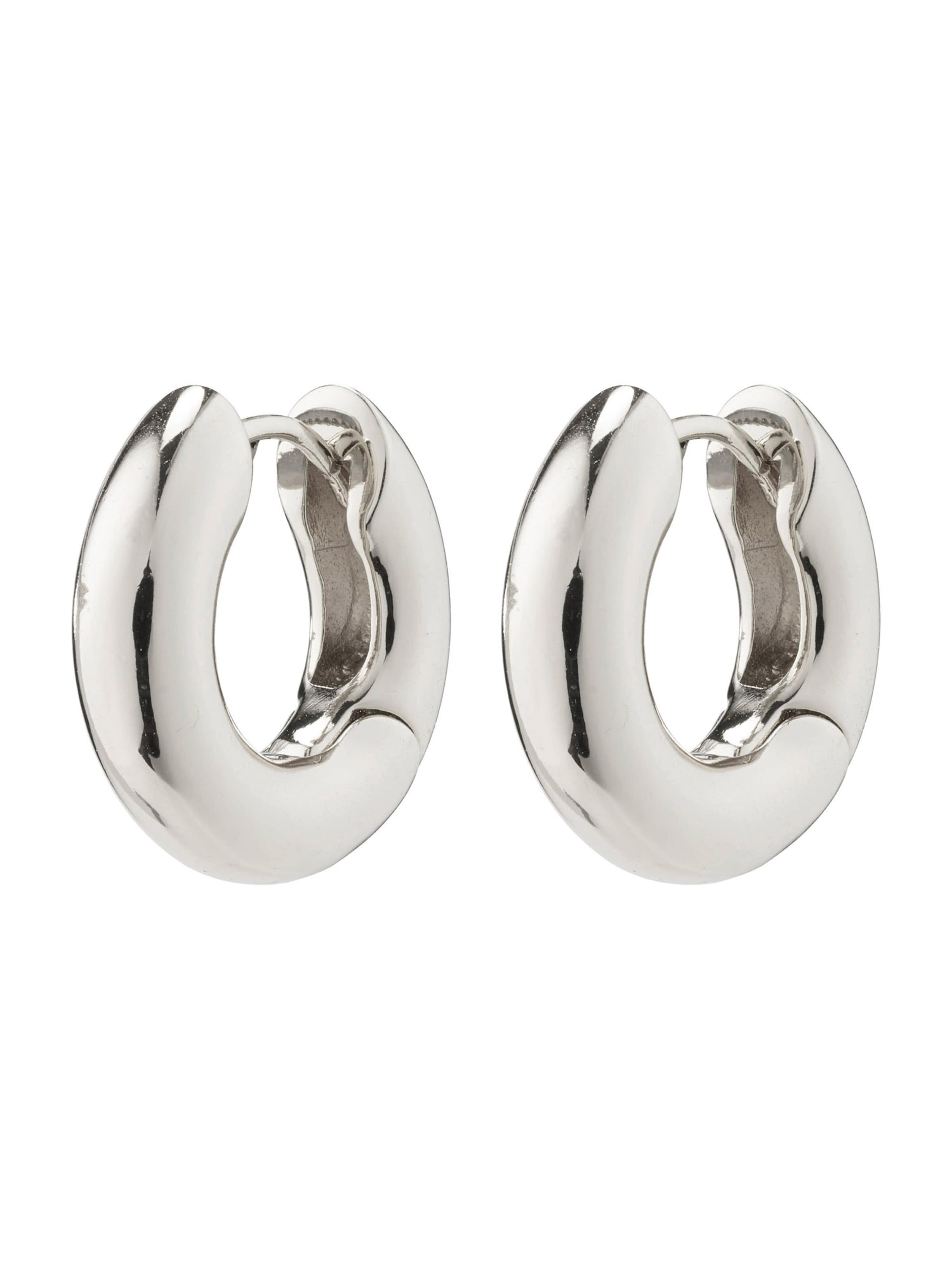 Pilgrim Earrings 'AICA' in Silver: front