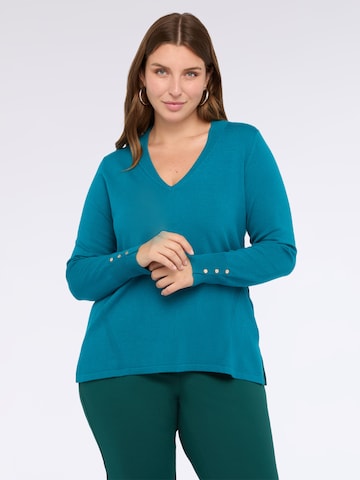 Fiorella Rubino - Jersey en azul: frente