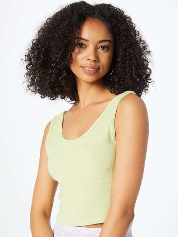 HOLLISTER - Top 'TERRY' em verde: frente