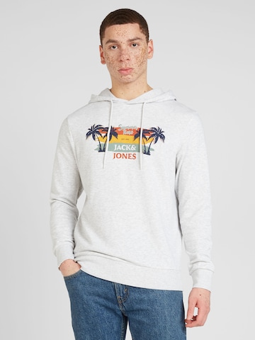 JACK & JONES Sweatshirt 'SUMMER VIBE' in Wit: voorkant