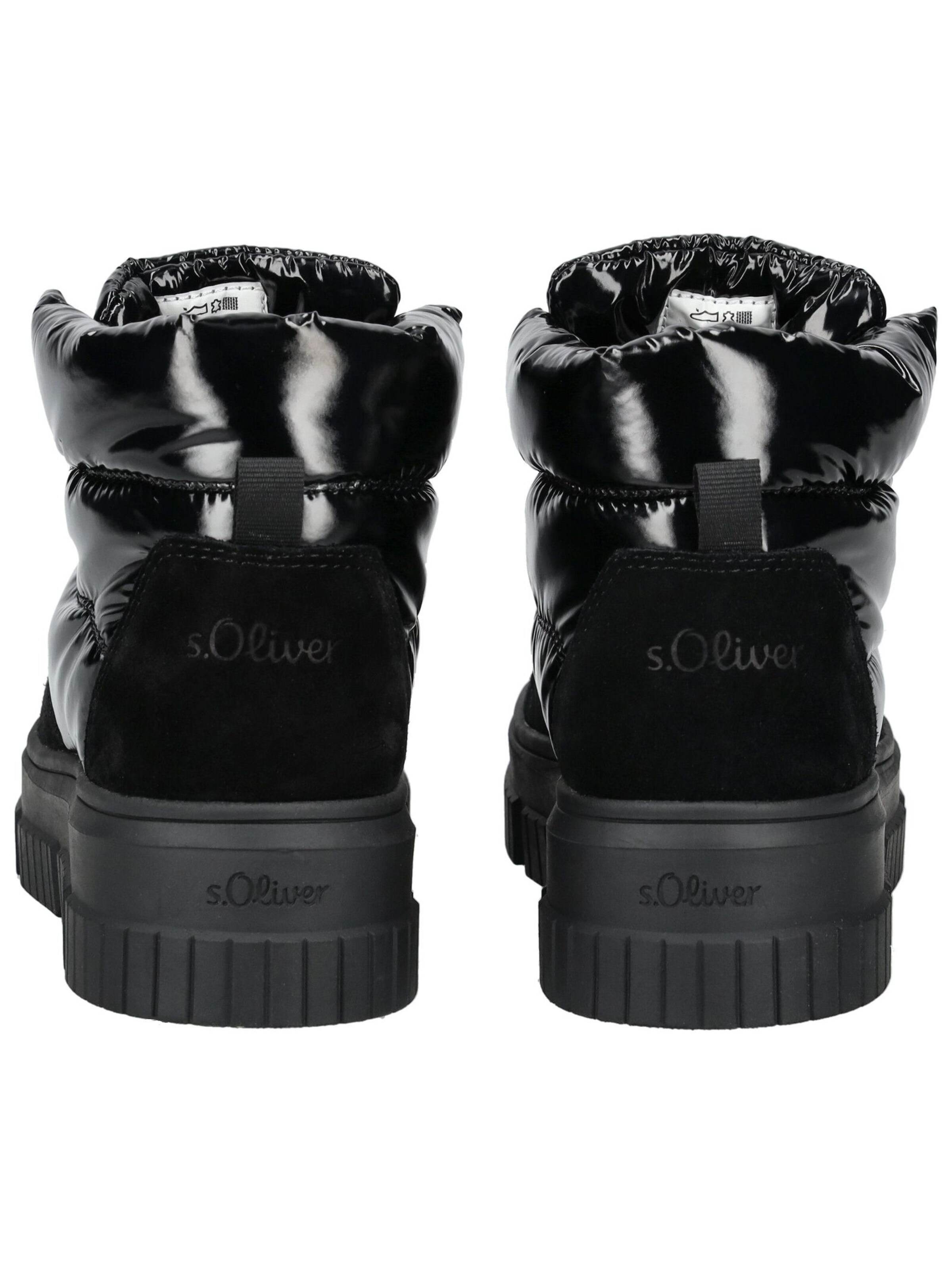 s.Oliver Schnürstiefelette in Schwarz