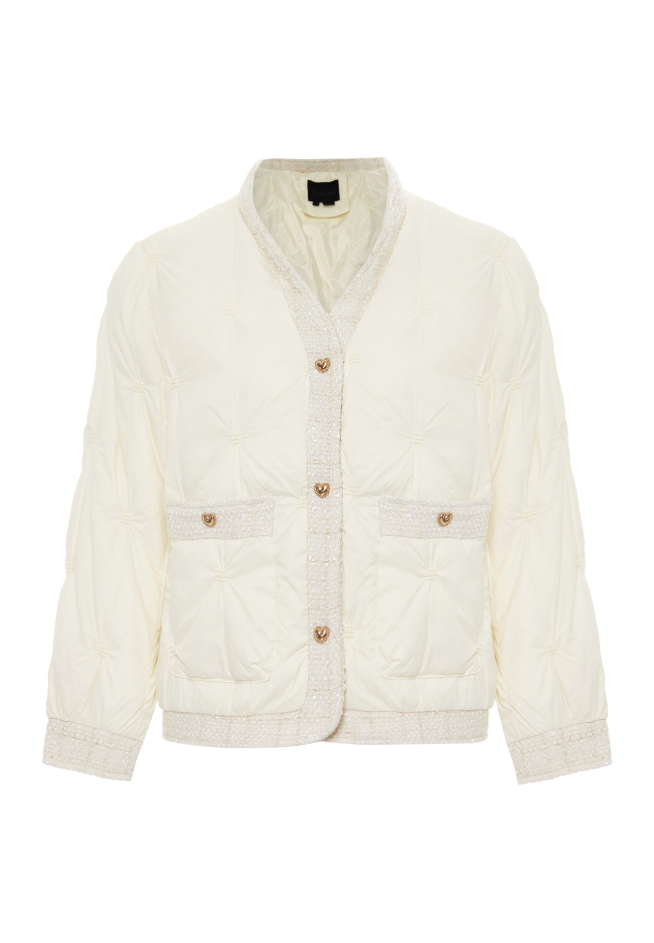 NAEMI Tussenjas in Wit: voorkant