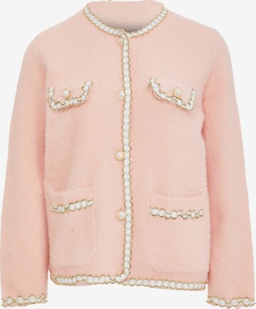 CARNEA Knit Cardigan in Pink: front