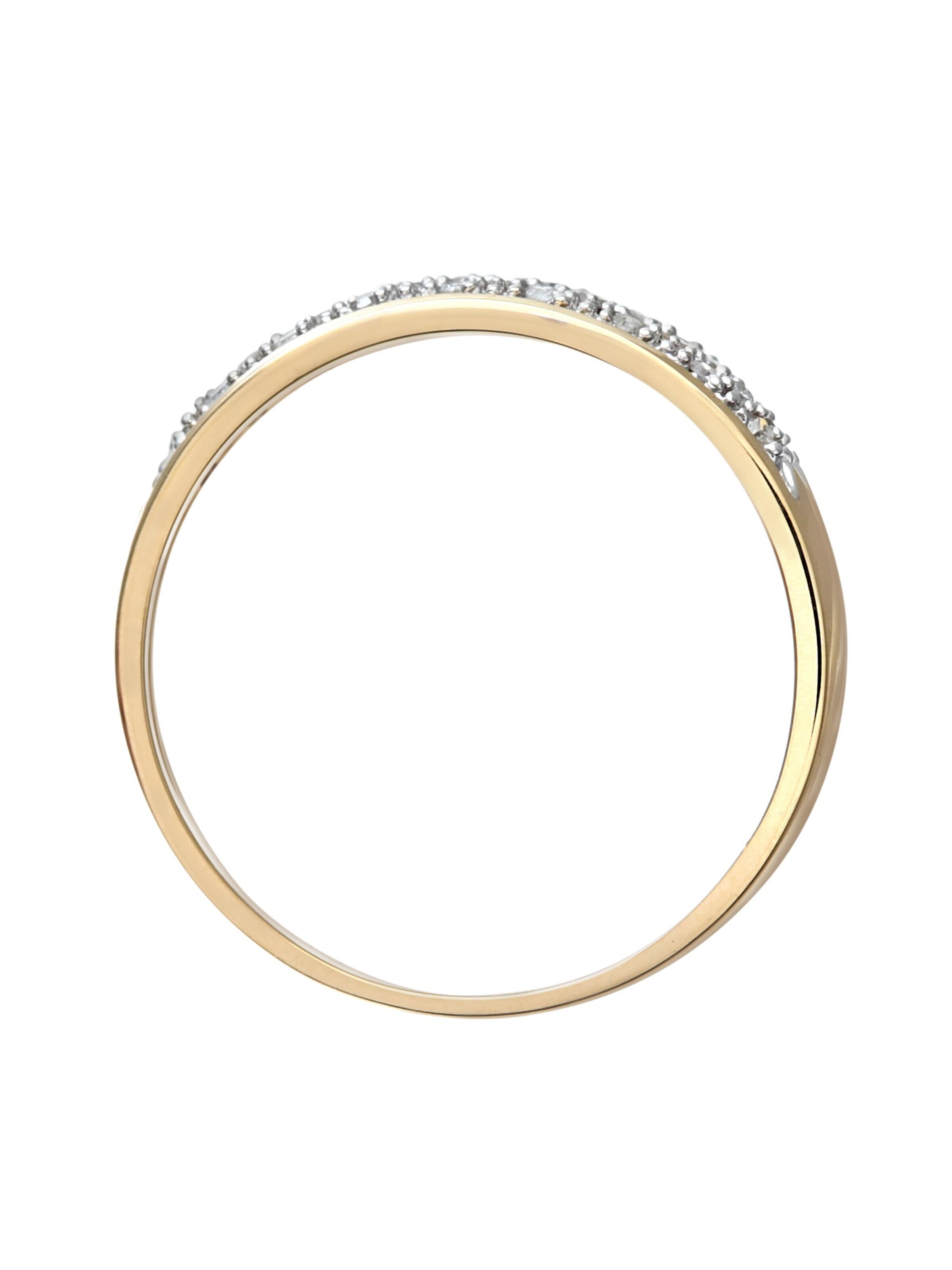 DIAMANT LETERNEL Ring 'Eternity-Ring aus 375 Gelbgold mit 0.25 Karat Diamant' in Gold