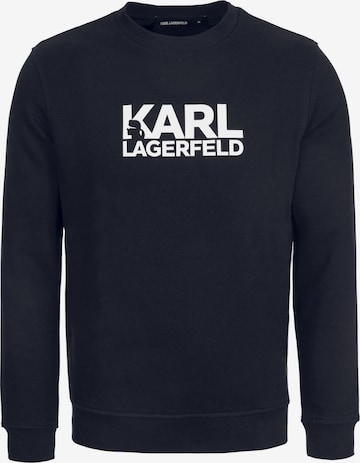 Sweat-shirt Karl Lagerfeld en bleu : devant