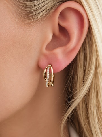 CHIVAL Earrings 'Twisted Glow' in Gold