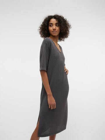 VERO MODA Knitted dress 'Eddie' in Grey: front