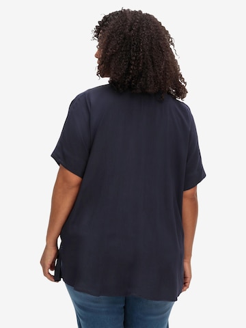 SHEEGO Bluse in Blau