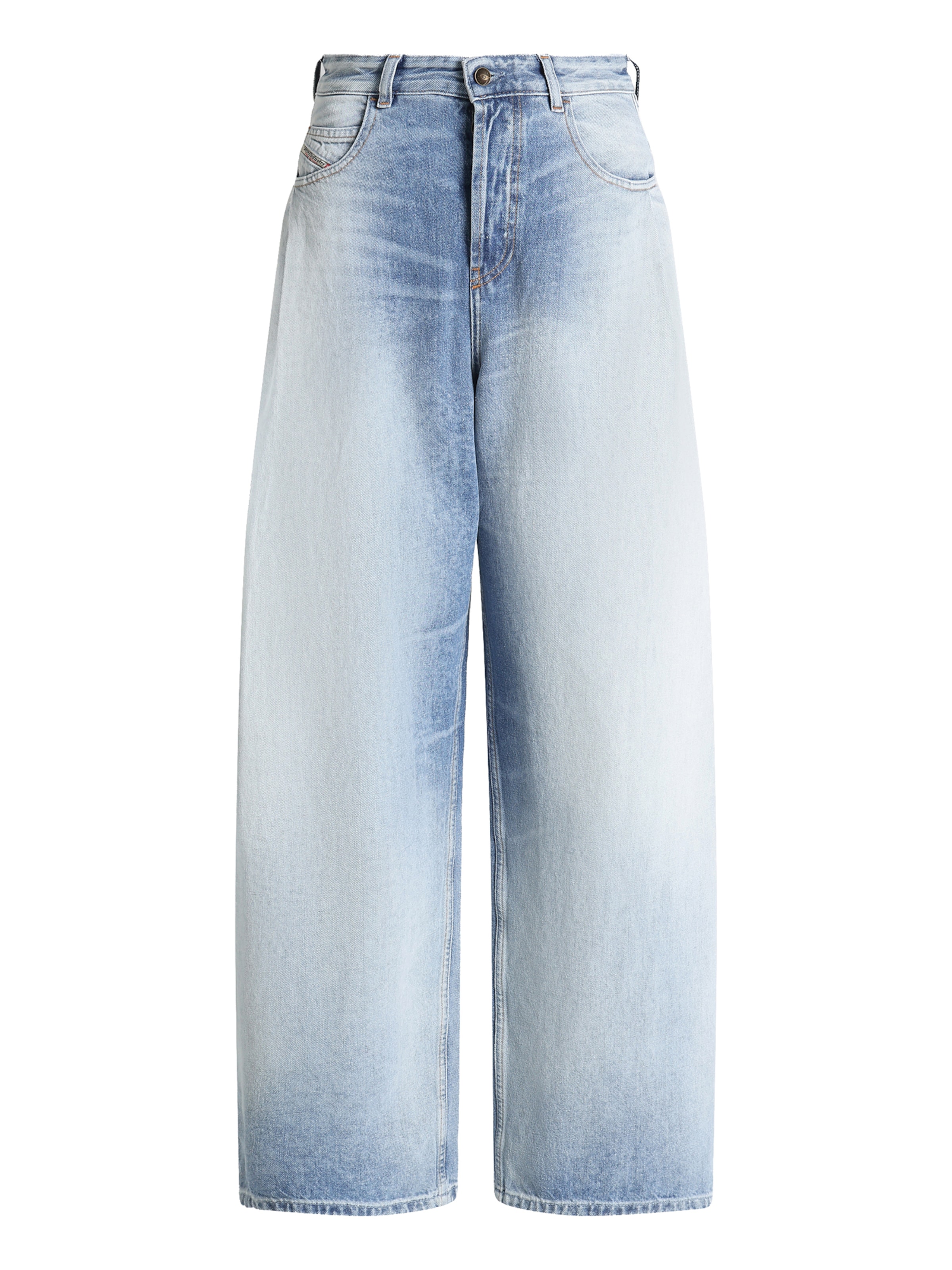 DIESEL Barrel Jeans '1987 D-KHELZ-B-S1' in Blue: front