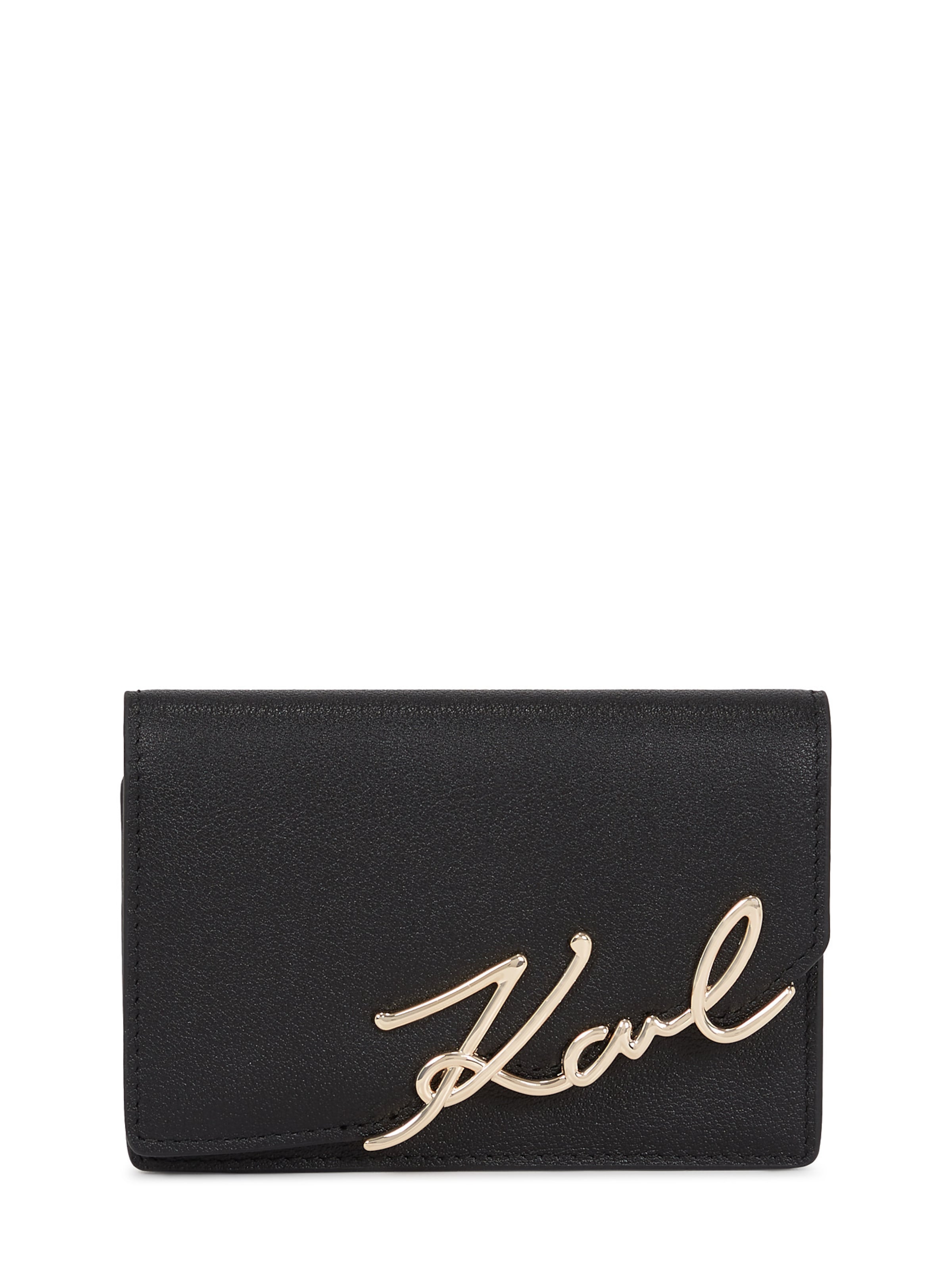 Karl Lagerfeld Portemonnaie in Schwarz: Vorderseite