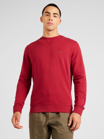 BOSS Sweatshirt 'Westart' in Rood: voorkant