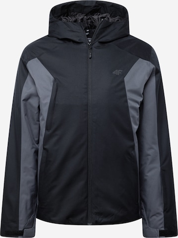 4F Athletic Jacket in Black: front