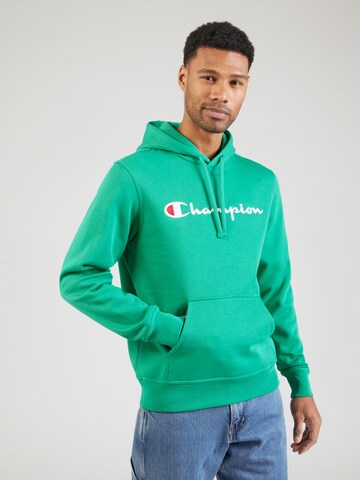 Felpa di Champion Authentic Athletic Apparel in verde: frontale