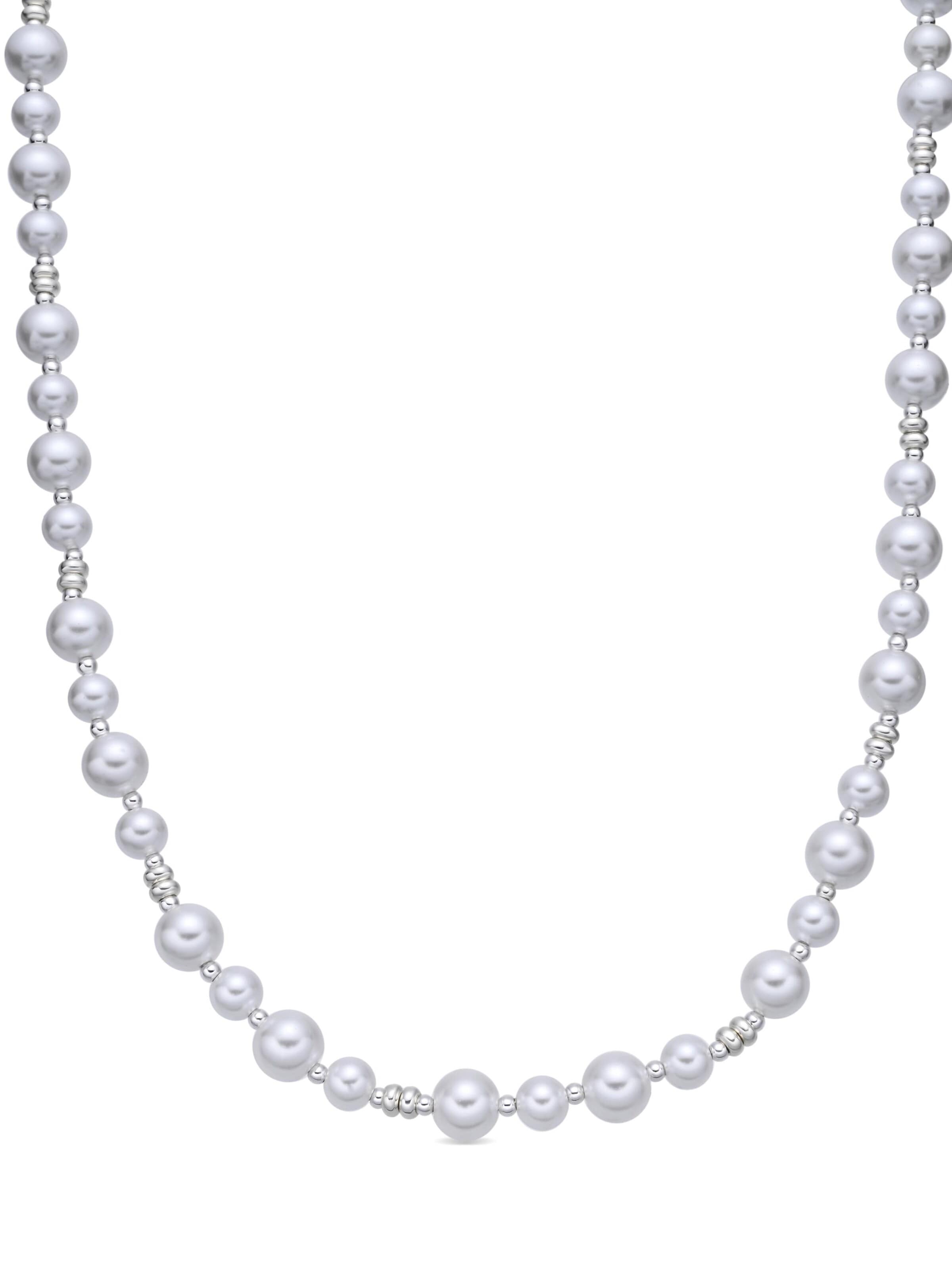 Luxenter Necklace 'Akio' in White: front