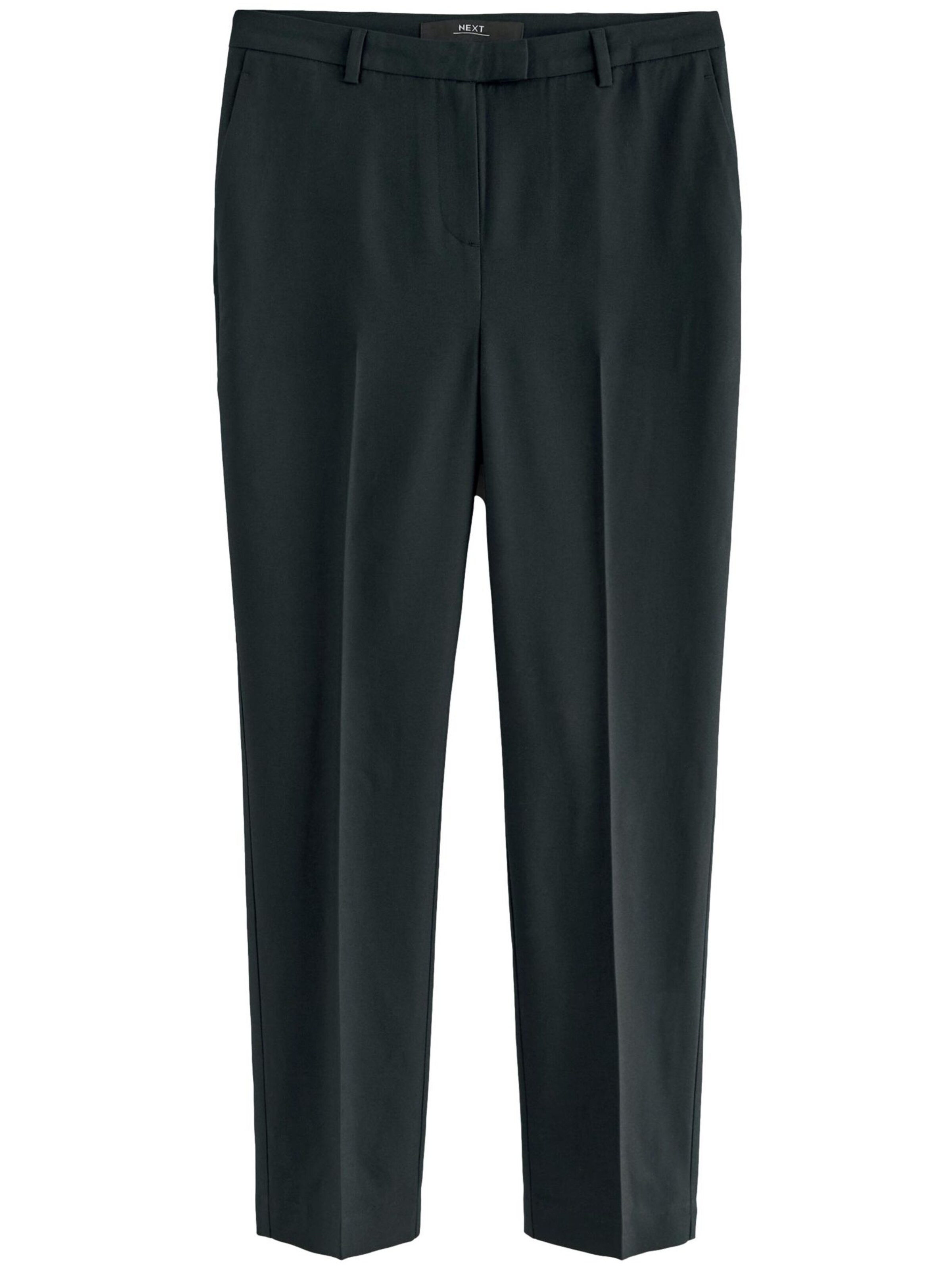 Next Slimfit Bügelfaltenhose in Schwarz: Vorderseite