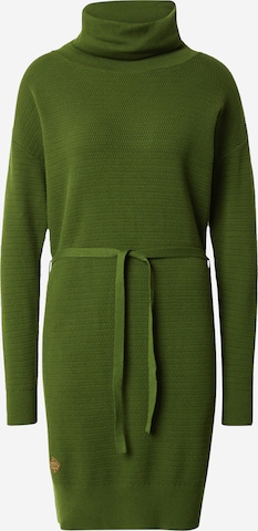 Ragwear فستان مُحاك 'BABITT' بلون أخضر: الأمام