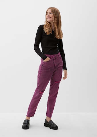 s.Oliver Tapered Jeans in Purple