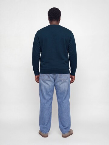 Jack & Jones Plus Sweatshirt 'JJBUSTER' in Blue
