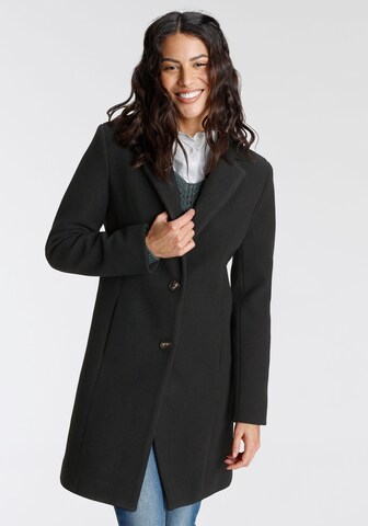 LAURA SCOTT Between-Seasons Coat in Black