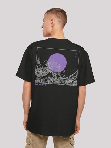 T-Shirt 'Kanagawa' F4NT4STIC en noir : devant