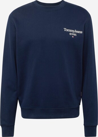 Sweat-shirt Tommy Jeans en bleu : devant