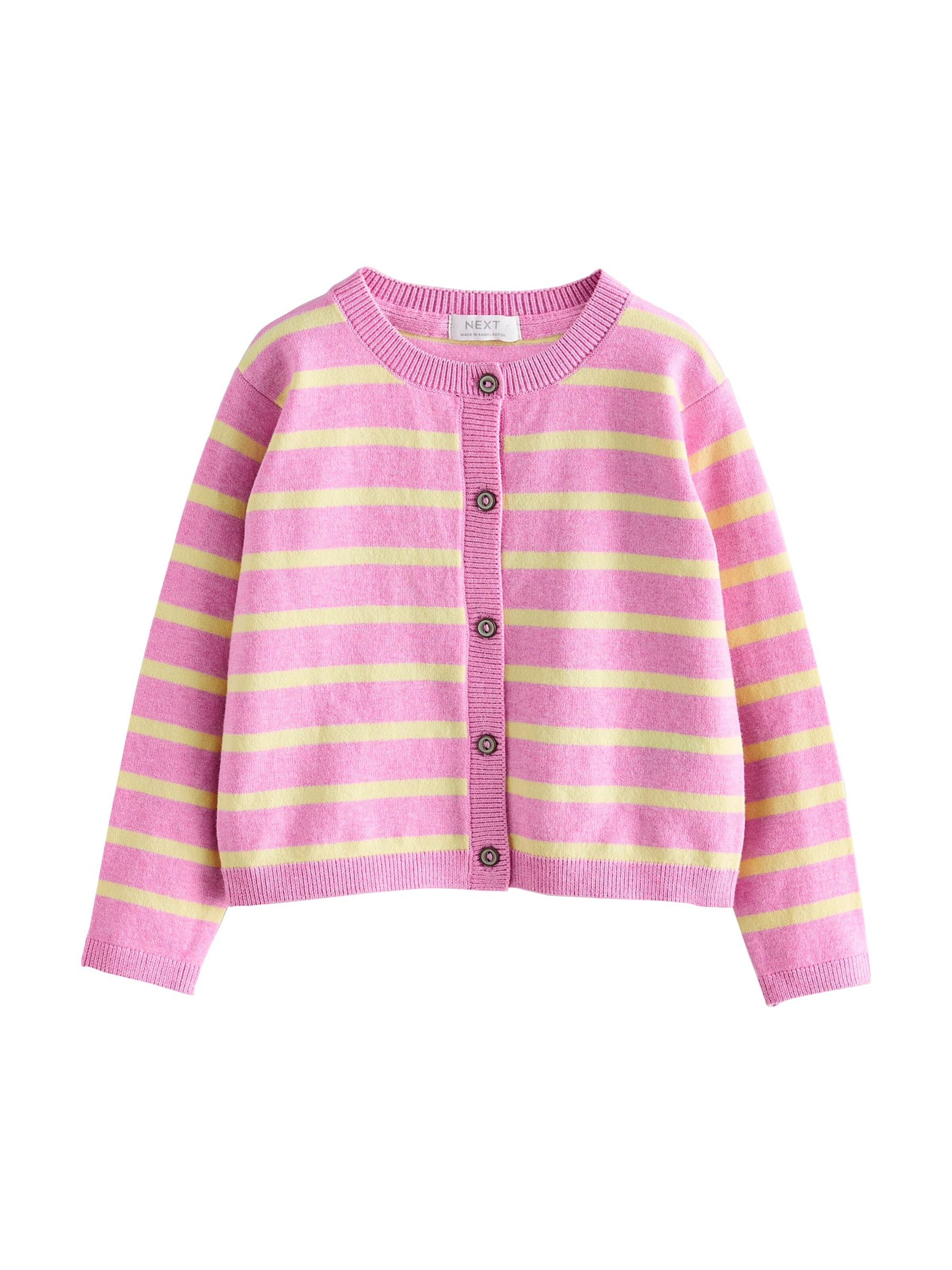 Next Gebreid vest in Roze: voorkant