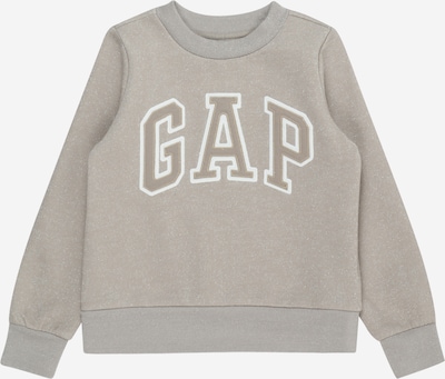 GAP Sweatshirt i mörkbeige / silver / vit, Produktvy