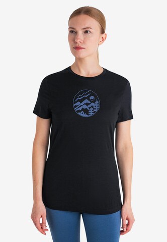 ICEBREAKER - Camiseta funcional 'Tech Lite III' en negro: frente