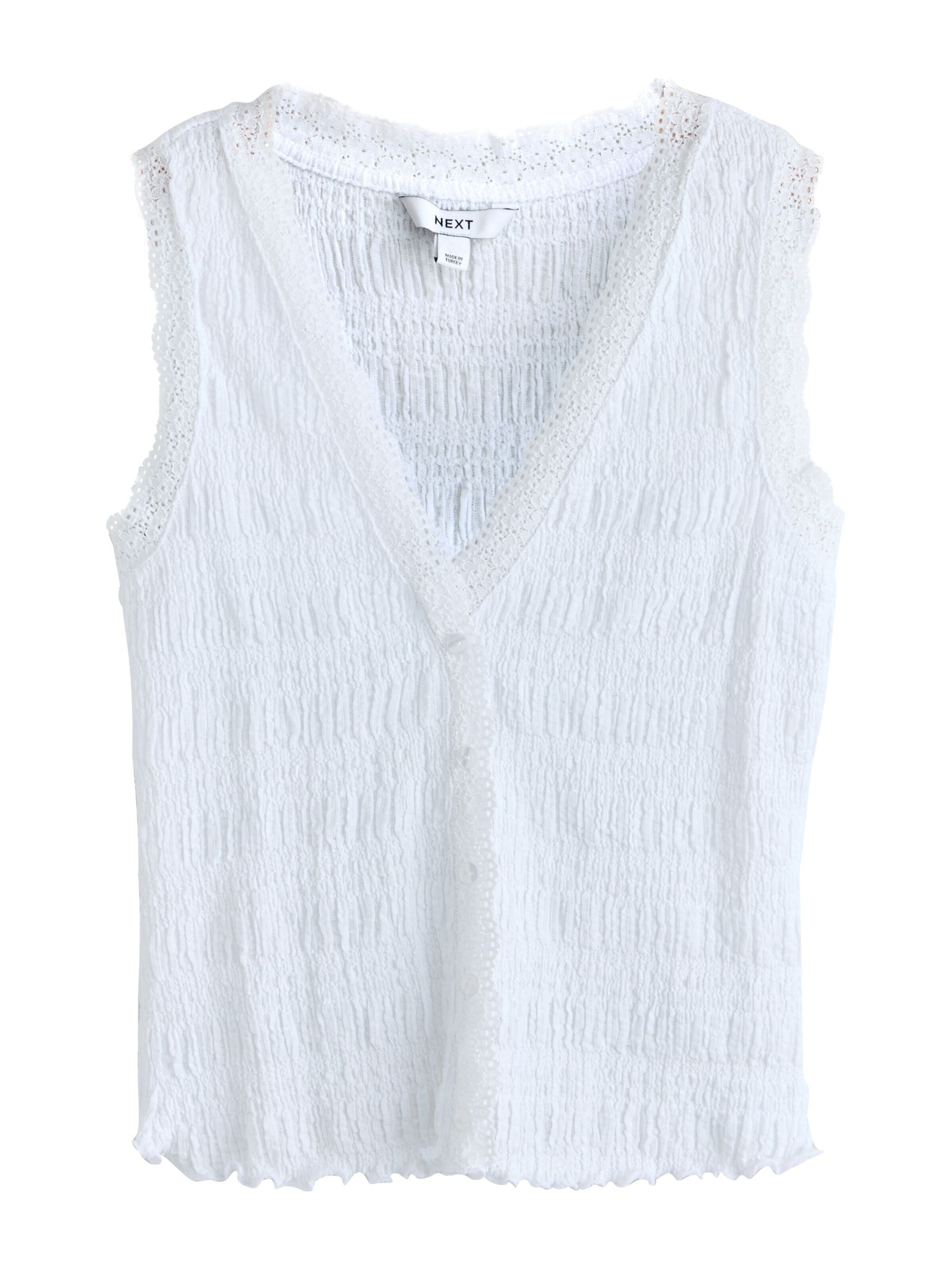Next Blouse in Wit: voorkant