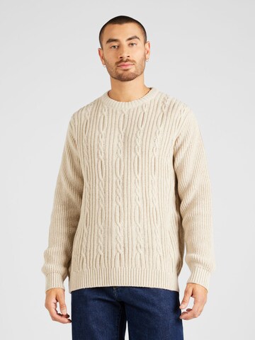 DEDICATED. Sweater 'Ludvika' in White: front