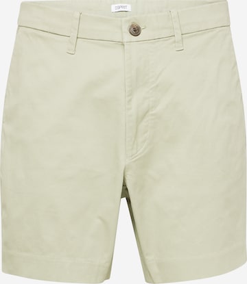 ESPRIT Slimfit Chino in Groen: voorkant