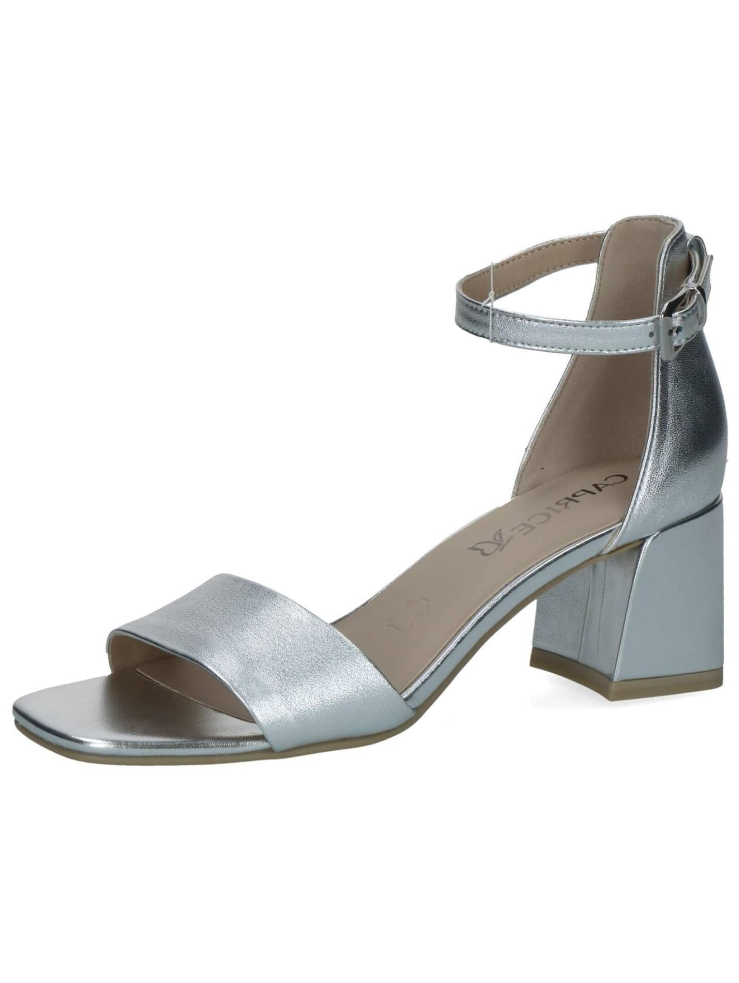 CAPRICE Sandals in Silver: front