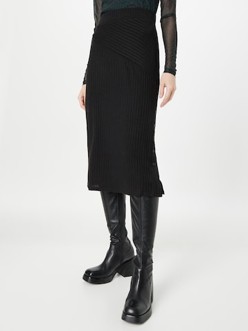 DKNY Φούστα σε μαύρο: μπροστά