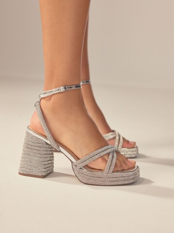 Next Sandals 'Forever Comfort® ' in Silver