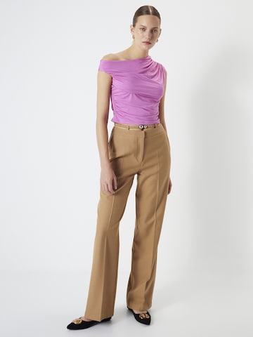 Ipekyol Loose fit Pleated Pants in Beige