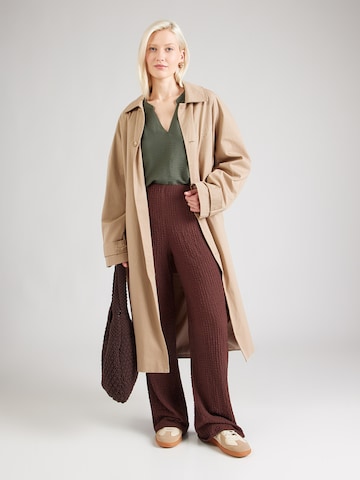 ABOUT YOU Bő szár Nadrág 'Nalani' - piros