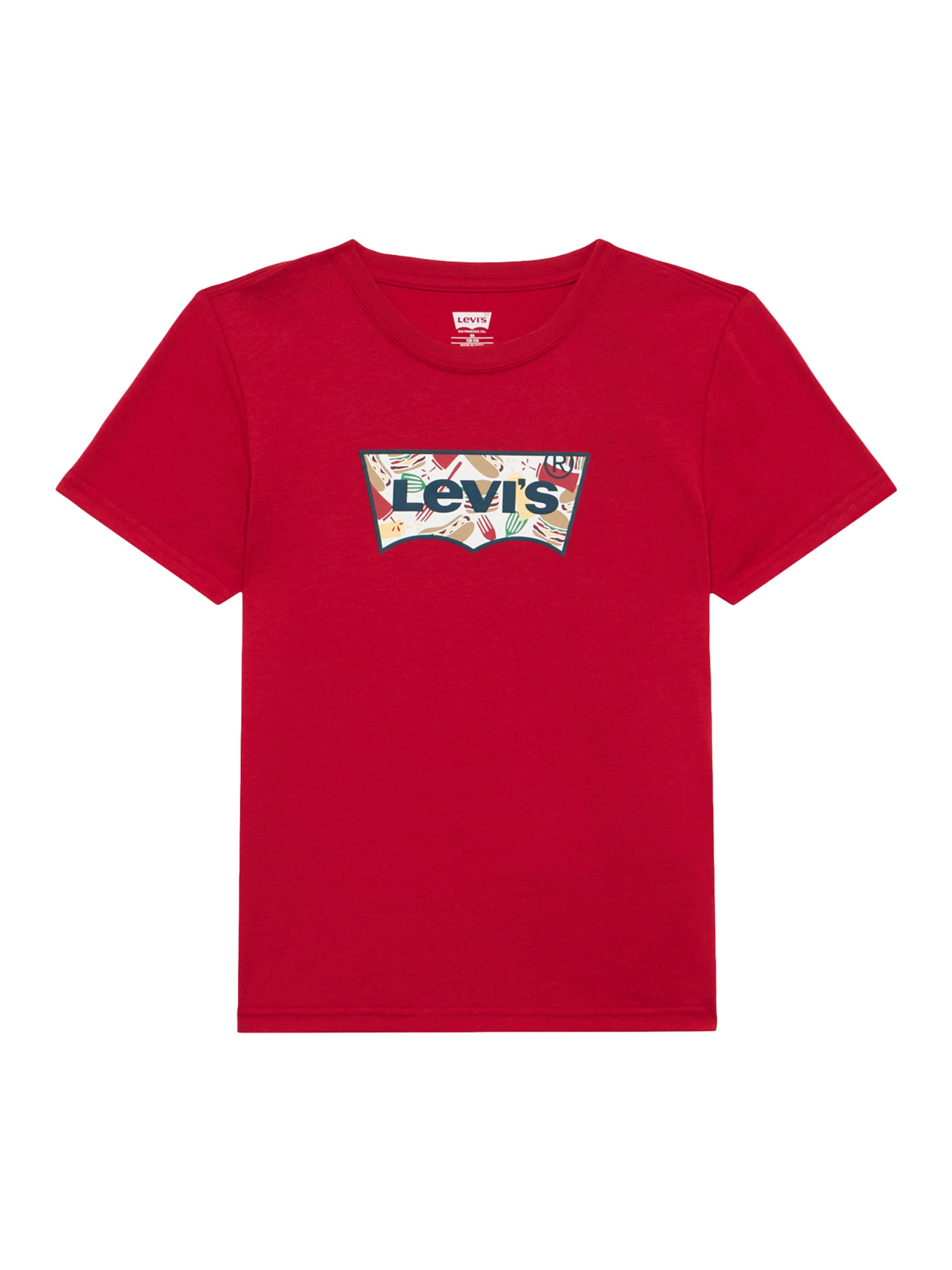 Maglietta 'BARBECUE BATWING' di Levi's Kids in rosso: frontale