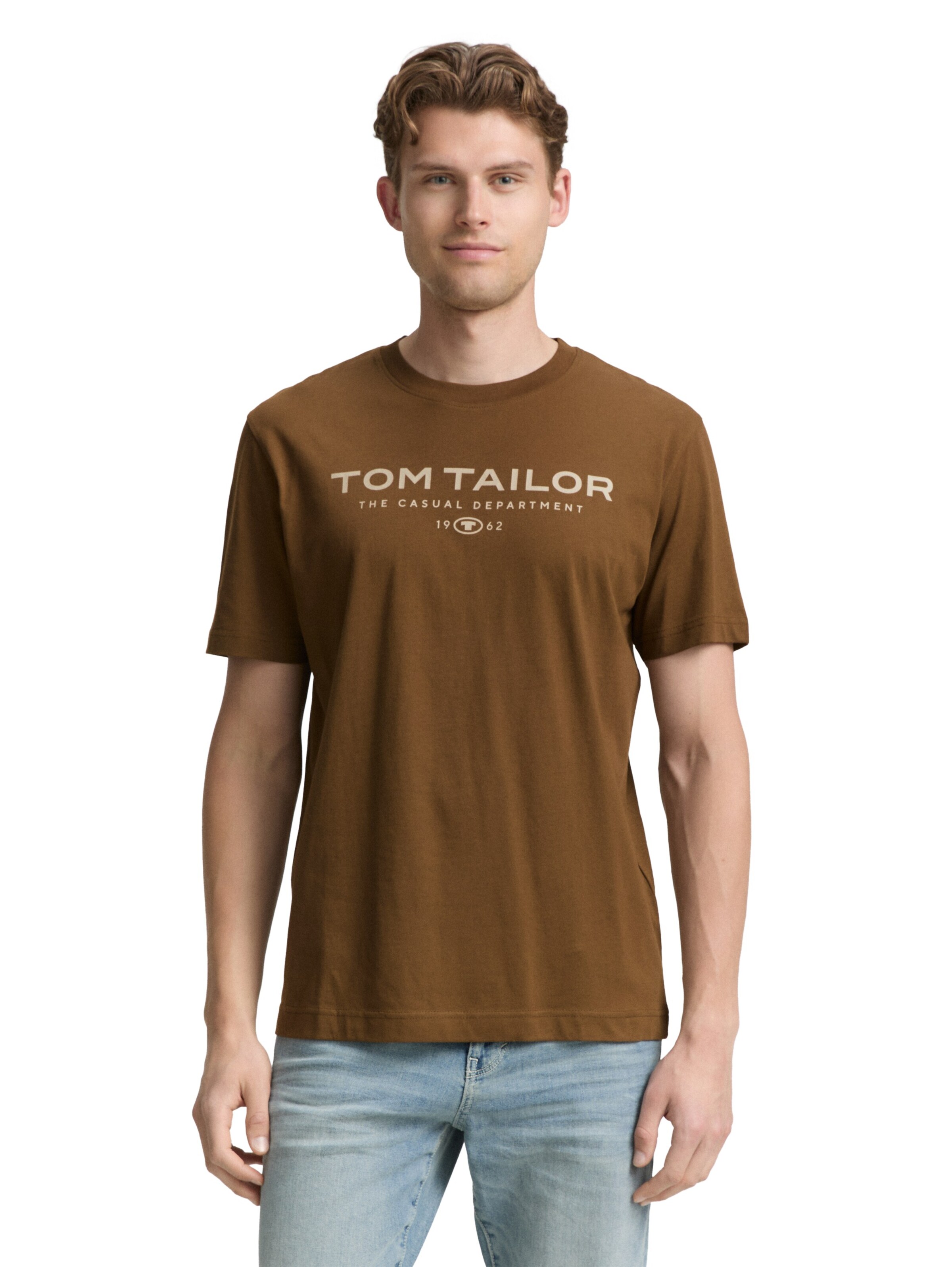 TOM TAILOR Shirt in Brown: front