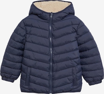 MANGO KIDS Winter Jacket 'amerbo' in Blue: front