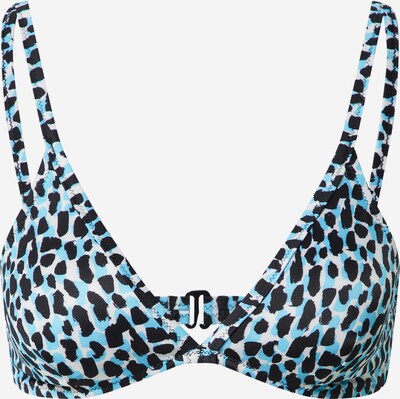 SLOGGI Bikinitop 'Shore Koh Tachai' in hellblau / schwarz / weiß, Produktansicht
