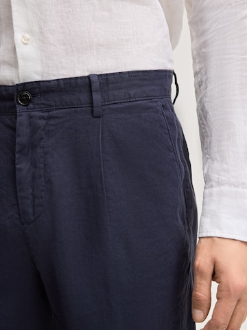 JOOP! Loosefit Bundfaltenhose 'Lexter' in Blau