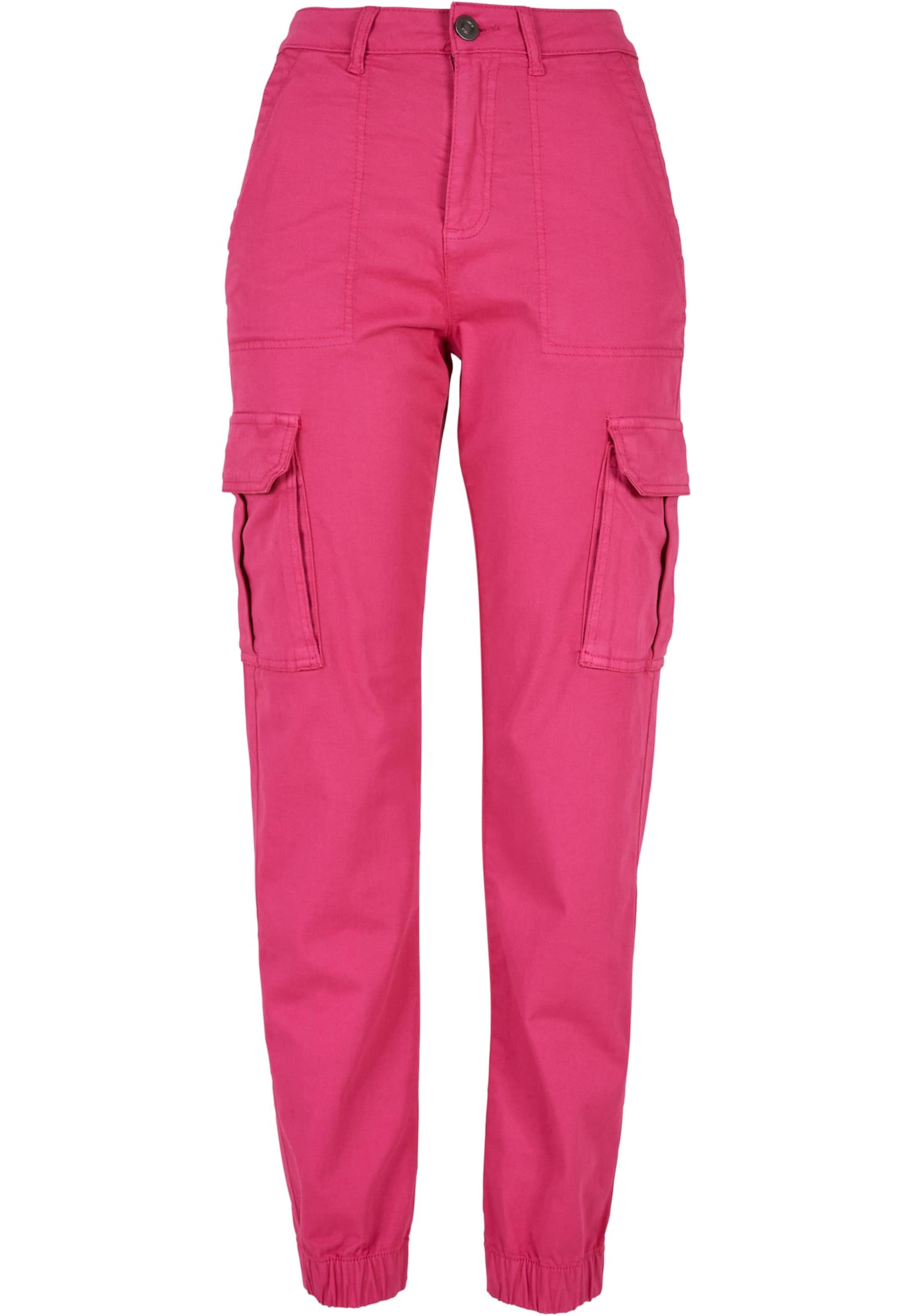 Urban Classics - Tapered Pantalón cargo en rosa: frente