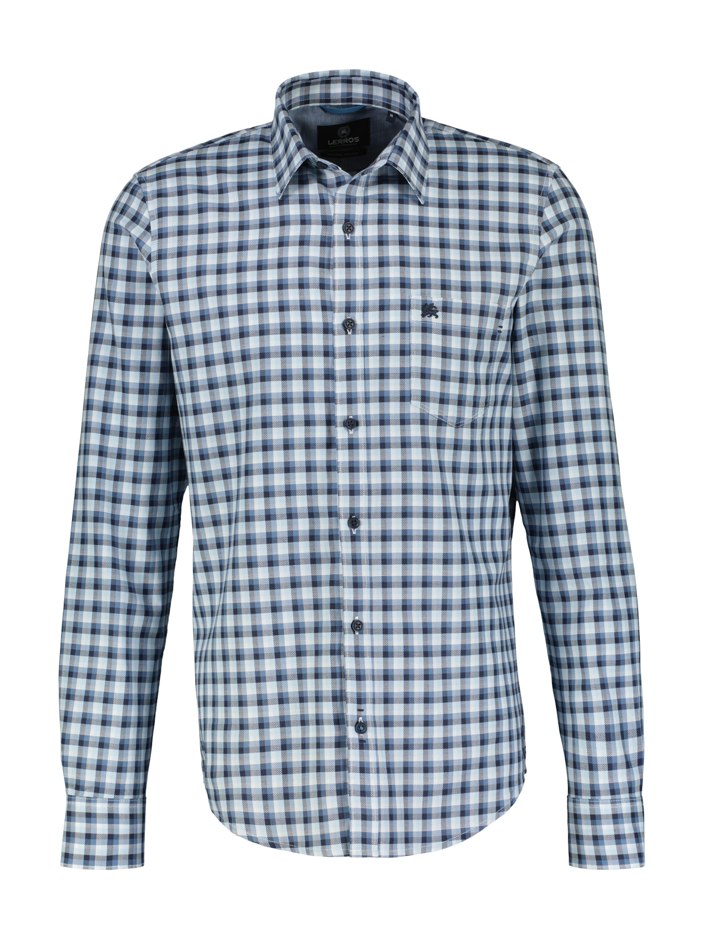 LERROS Regular fit Button Up Shirt in Blue: front