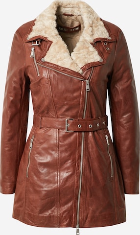 FREAKY NATION Between-Season Jacket 'Polar Day' in Brown: front