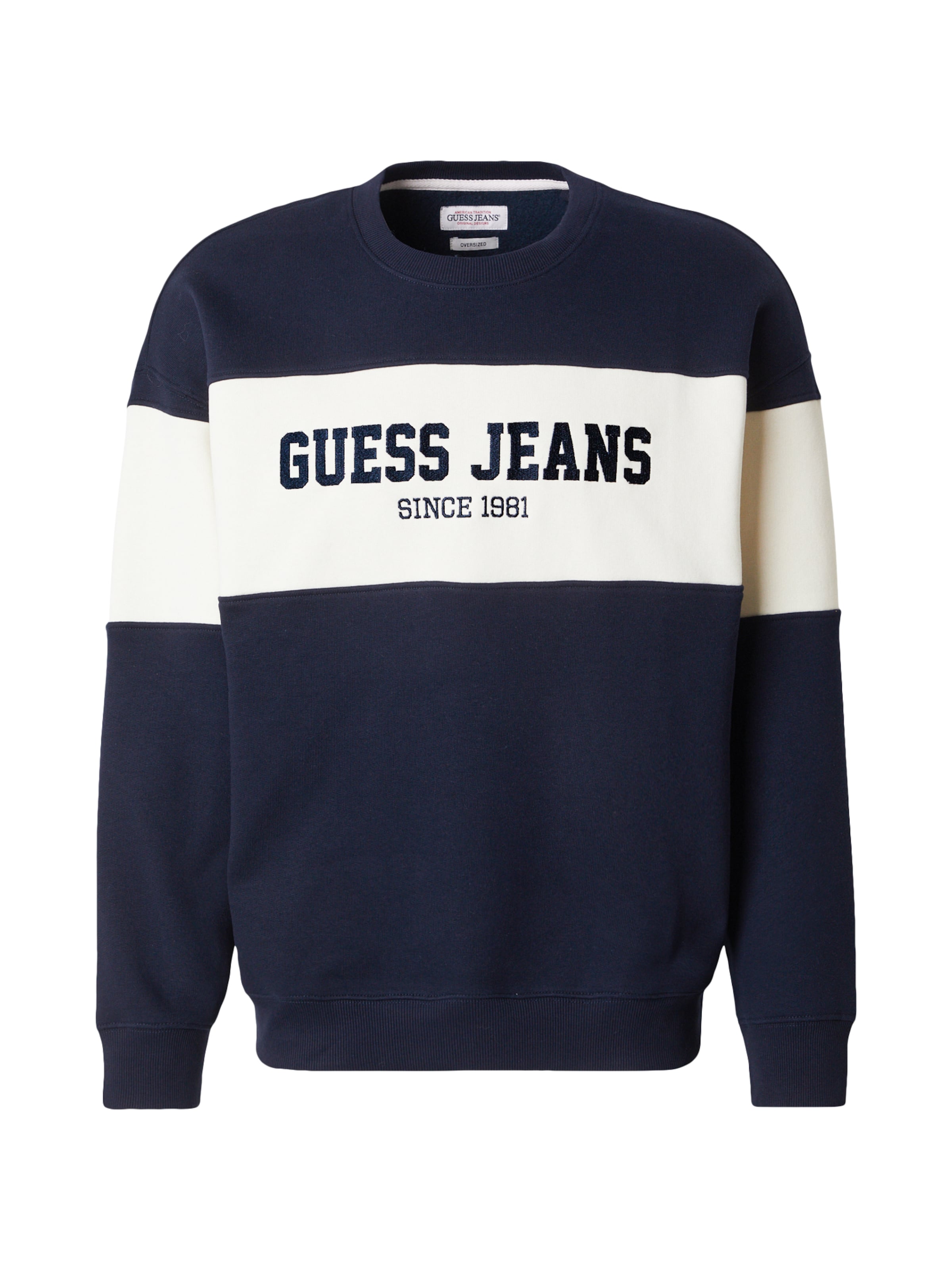 GUESS JEANS Tréning póló 'Horizont' - kék: elől