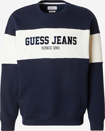 GUESS JEANS - Sudadera 'Horizont' en azul: frente