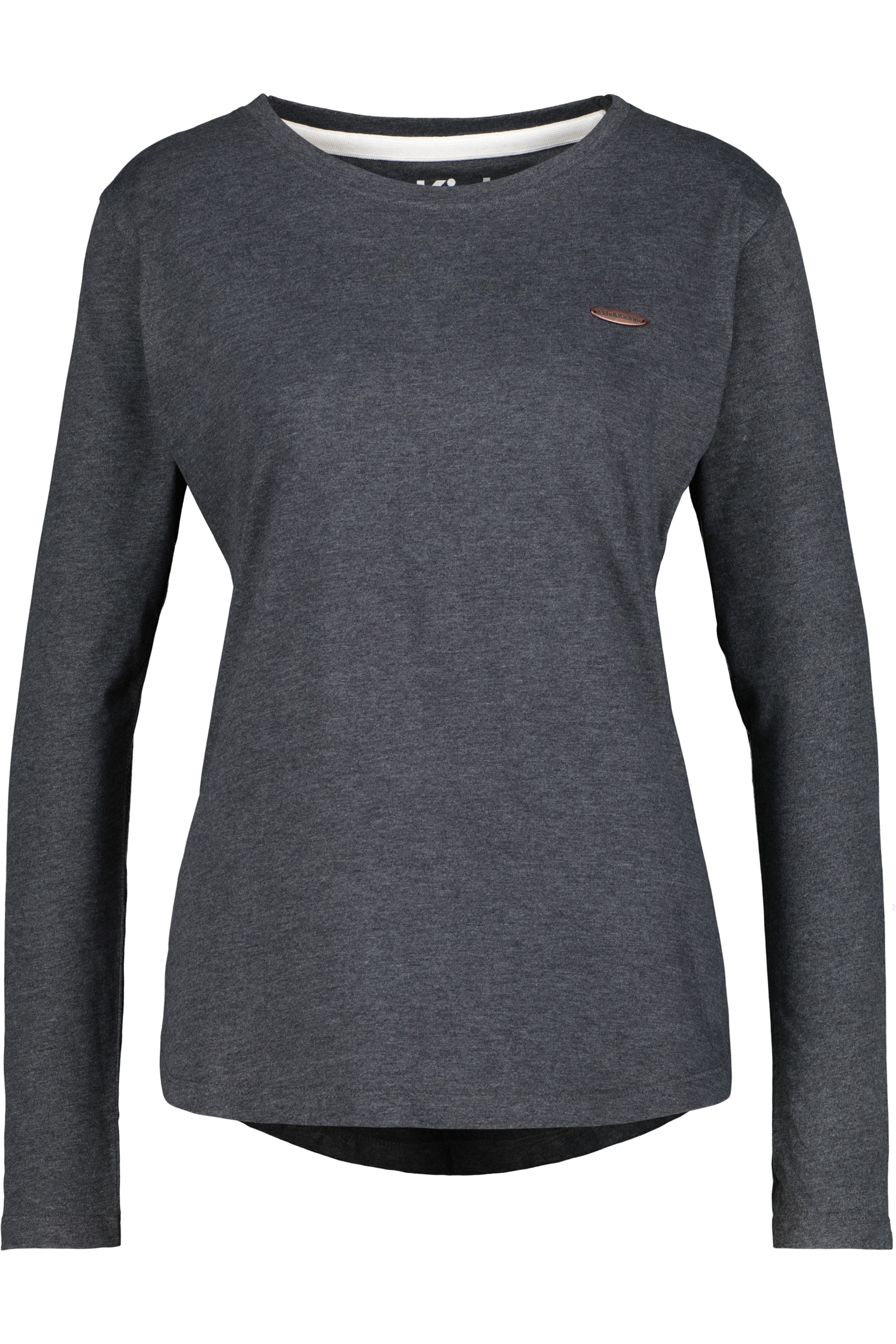 Maglietta 'Lea' di alife & kickin in nero: frontale