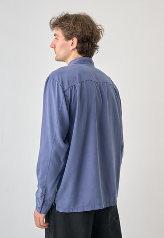 Cleptomanicx Regular fit Overhemd 'Easy' in Blauw